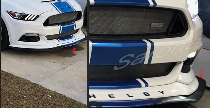 Custom Ford Mustang  Coupe & Convertible Front Lip/Splitter (2015 - 2019) - $390.00 (Part #FD-019-FA)